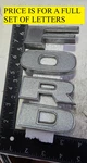 Set Of Ford Truck Circa '73 Hood Letters D3TB 8A342 Aa Ba Da 7087. Fixed Price $35.00.