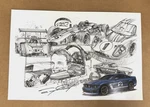 Saleen Ford Mustang Dan Gurney Promo Autographed Poster Only H281/H302. Fixed Price $19.95.
