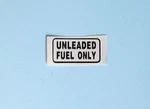 Genuine Porsche 911 964 993 Black Unleaded Fuel Only Decal Foil New. Fixed Price $15.95.