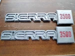 1981 1982 1983 1984 1985 1986 1987 Gmc Sierra 3500 Emblem Pair ***heavy Wear***. Fixed Price $99.00.