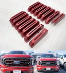 Custom Trim Overlay Xlt Sport Grille Fits 2021 2022 Ford F150 Red Color. Fixed Price $65.99.