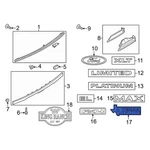 Ford JL1Z9942528B Rear Hatch Emblem. Fixed Price $82.39.