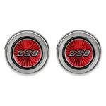 Oer K74306 "Z28" Interior Door Panel Emblems. Fixed Price $129.72.