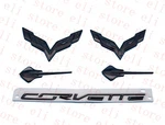 2014-2019 C7 Corvette Custom Black Emblem 5PCS Set Flags Stingrays. Fixed Price $59.89.