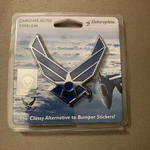 U.s. Air Force Chrome Metal Auto Emblem (wings) Officially Licensed Elektroplate. Fixed Price $9.99.