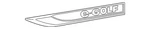 Genuine Volkswagen Nameplate 5GE-853-688-E-JMX. Fixed Price $71.49.