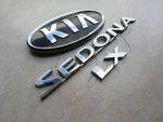 06-09 Kia Sedona Lx Rear Trunk 36353-1F010 Emblem 86331-1G000 Logos Decals Set. Fixed Price $31.95.