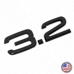 Audi Car Rear Trunk Deck Lid 3.2 Nameplate Emblem Badge Gloss Black Sline. Fixed Price $17.99.