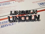 (2) Lincoln Oem Chrome Black Emblem Badge Logo Name 4L6. Fixed Price $19.99.