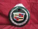Nos Oem Cadillac Escalade Rear Lift Gate Satin Crest & Wreath Emblem Green 2002. Fixed Price $99.99.