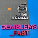 1997-2002 Mazda 626 Lx Chrome Rear Trunk Deck Lid Emblem Set Factory Oem. Fixed Price $27.00.