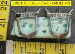 (2) Ford Circa '57 Crest Bezel Emblems Bn 7925666 (4849). Fixed Price $18.00.