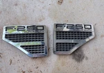 Ford 2008-2010 F-250 Super Duty Xlt Fender Side Badge Emblems Lh & Rh Pair Oem. Fixed Price $49.99.