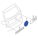 Volkswagen 1Q0853675RGQF Rear Hatch Emblem. Fixed Price $111.66.