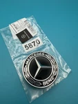 Genuine Hood Badge Emblem Black Front Mercedes A205 C205 C238 S205 0008173305. Fixed Price $34.99.