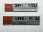 1973 1974 Gmc Fender Emblems Super Custom Hundred 1500 Ornaments Trim Molding. Fixed Price $97.99.