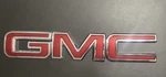 Gmc Emblems Red Tailgate 2019 - 2023 Sierra Part 84309190, 84309191 Oem. Fixed Price $50.00.