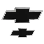 Front/rear Combo 2-TONE Blk-pol Billet Bowtie Emblems 15-19 Chevy Tahoe Suburban. Fixed Price $165.00.