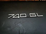Volvo 740 Gl Trunk Emblem Nameplate Oem (1A). Fixed Price $15.00.