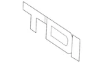 Genuine Audi Nameplate 4H0-853-737-B-2ZZ. Fixed Price $81.64.