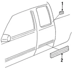Genuine Gm Body Side Nameplate (sierra Silver) Assembly 15551227. Fixed Price $23.63.