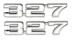 Oer Chrome Zinc Diecast 327 Front Fender Emblem Set For 1969 Chevy Camaro Models. Fixed Price $35.98.