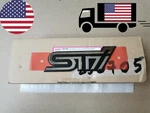 Jdm For Subaru Sti Chrome Rear Trunk Emblem Badge ST9105366020 Silver/black. Fixed Price $49.87.