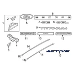 Ford PJ6Z9942528A Rear Hatch Emblem. Fixed Price $47.56.