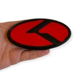 Kia Front Grille Emblem Black Red Logo Forte Rio Cadenza Hood Badge 2016-2023. Fixed Price $19.80.