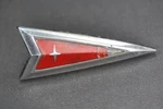 Nos 1976 1977 Pontiac Grand Prix Front Red Crest Emblem Original Gm Gp Oem. Fixed Price $35.00.