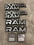 Oem 1981 1982 1983 1993 Dodge Power Ram Truck Van 100 Fender Emblems Set Of 6. Fixed Price $80.00.