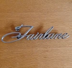 1968 Ford Fairlane Original 1/4 Panel Emblem Part # C80B 54291B62. Fixed Price $23.00.
