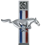 Scott Drake Fender Emblem Running Horse "351" Passenger Side Pin On Mustang 1.... Fixed Price $31.61.