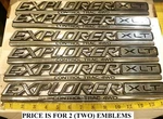 (2) Vintage Explorer Xlt Control Trac 4WD Emblems F57B 78 Gb CE80). Fixed Price $9.50.