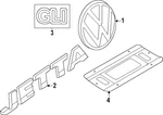 Genuine Volkswagen Deck Lid Emblem 17A-853-675-L-JZQ. Fixed Price $24.79.