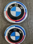 (2) Bmw 50TH Anniversary 95MM Hood & Trunk Emblem Badge Series / X7 G07 G11. Fixed Price $84.99.