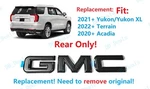 Rear Tailgate Only All Black Emblem 2020+ Gmc Acadia Terrain Yukon Xl. Fixed Price $46.80.