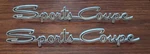 Vtg Orig Early 1960S Ford Fairlane Sports Coupe Emblem # C40B-6550400 Pair. Fixed Price $40.00.