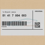 Genuine Bmw 51417004003 - Badge Black Series. Fixed Price $23.95.