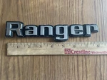 Ford Ranger Name Plate Emblem D6TB-99291B62-BA Vintage No Tabs Displays Nice. Fixed Price $8.00.