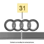 2014?AUDI?A6 Rear Deck?lid Emblem Chrome Used Oem 4G5853742. Fixed Price $104.99.