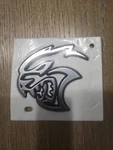 Genuine Mopar Hellcat Nameplate Left 6YU87SZ7AB. Fixed Price $70.00.