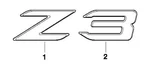 Genuine Bmw E36 Z3 Trunk Emblem 51148399309/51148399310 New!. Fixed Price $95.49.