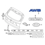 Kia 86316P2500 Rear Hatch Emblem. Fixed Price $53.88.