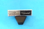 1964-1965 Ford Falcon Sprint Chrome And Black Door Panel Emblem. Fixed Price $75.00.