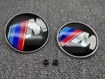 7PCS Bmw Sport 82MM74MM W/grommets Front Rear Emblem Badge Steering Wheel Cap. Fixed Price $115.56.