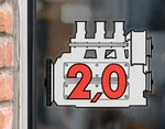 67-76 Vintage Porsche 911 914 Flat Six Engine 2.0L Inside Window Cling Decal. Fixed Price $35.00.