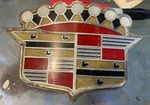 1952 1953 Cadillac Trunk Ornament Emblem Crest Bezel 1458433 Unmolested. Fixed Price $475.00.