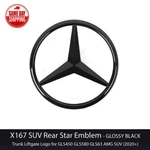 X167 For Mercedes Gloss Black Star Emblem Rear Trunk Lid Badge Amg GLS63. Fixed Price $36.95.