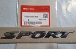 Honda 75723-T5R-A00. "sport" Rear Emblem. 2019 2026. Oem Refurbished. Fixed Price $10.00.